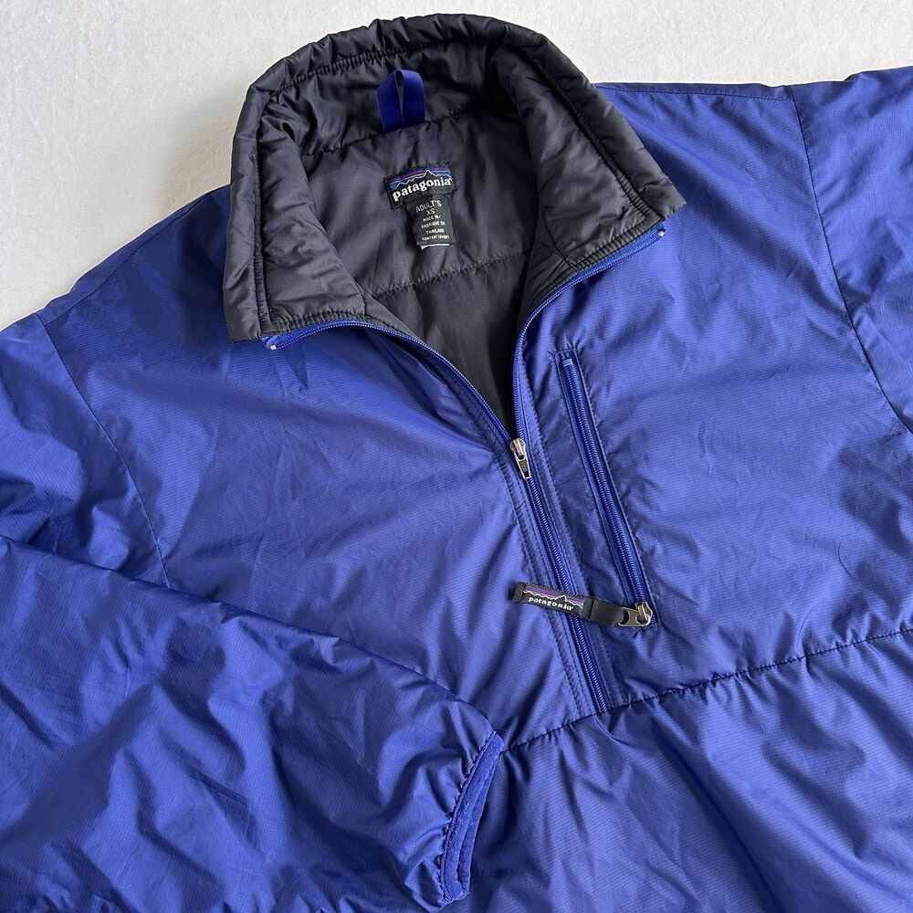 Vintage 2001 Patagonia Puffball Pullover Jacket XS Blue Puffer RARE y2k